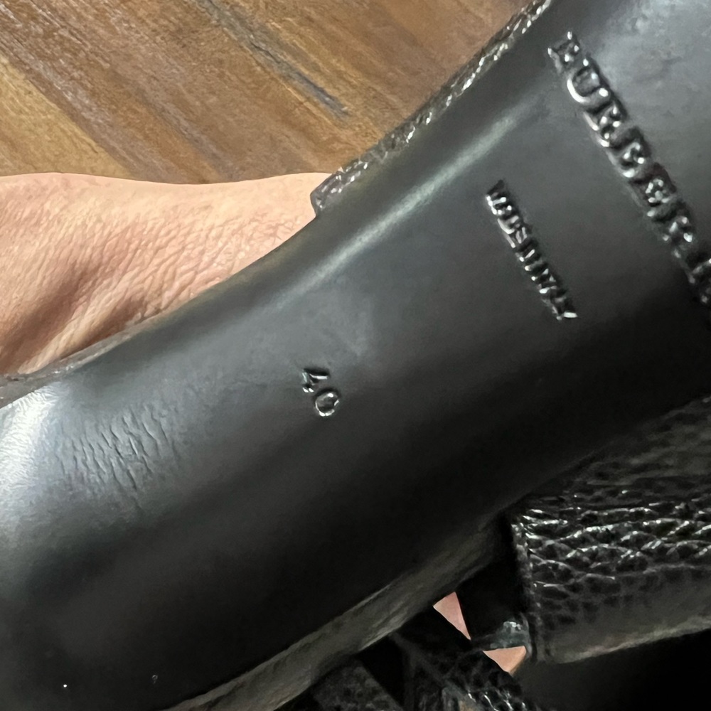 Burberry boots with heel and fringes, size 10 / 40, black - Picture 3 of 3